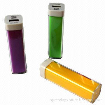 Promotion Power Banks, 2,200mAh Capacity, Lipstick Shape
